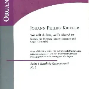 Wo wilt du hin weil's Abend ist für 2 Soprane (Tenöre/Chor) und Orgel (Cembalo) Kostenloser Versand