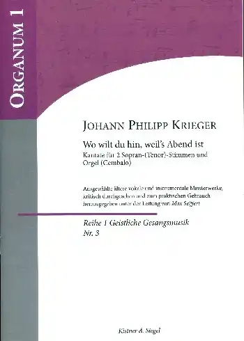 Wo wilt du hin weil's Abend ist für 2 Soprane (Tenöre/Chor) und Orgel (Cembalo) Kostenloser Versand