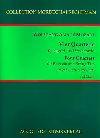 4 Quartette für Fagott, Violine, Viola und Violoncello Top-Preis