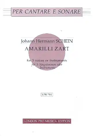 Kostenloser Versand Amarilli zart for 5 voices (instruments)