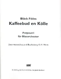 Kaffeebud en Kölle: Potpourri für Blasorchester Versand Am Gleichen Tag