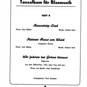 Markenware Tanzalbum für Blasorchester Heft 6