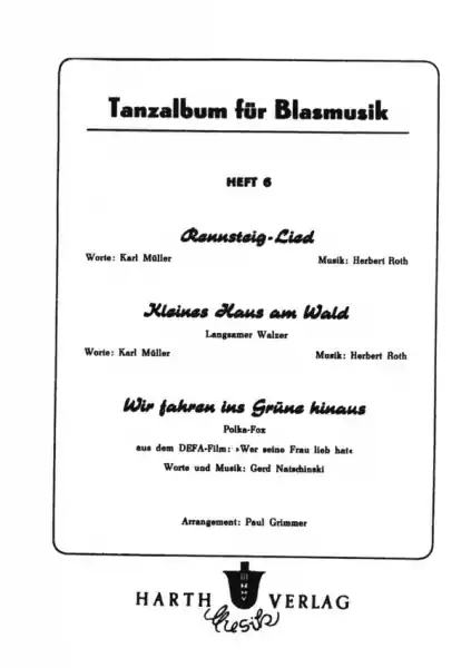 Markenware Tanzalbum für Blasorchester Heft 6
