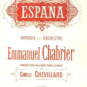 Kostenloser Rückversand Espana for 2 piano 8 mains 2 scores