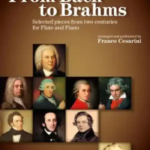 From Bach to Brahms (+CD) for flute and piano Billig
