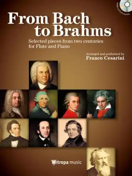 From Bach to Brahms (+CD) for flute and piano Billig