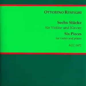 6 Stücke für Violine und Klavier Reprint Kostenloser Rückversand