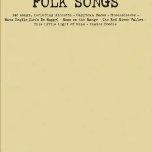 Budgetbooks Folk Songs songbook piano/vocal/guitar Wochenendangebot