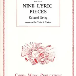 Gratis Versand 9 Lyric Pieces for viola and guitar 2 scores