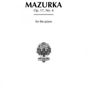 Mazurka op.17,4 for piano Billig