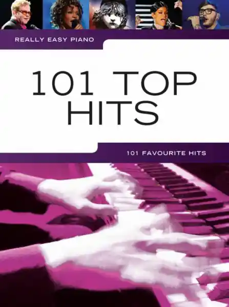 101 Top Hits: for really easy piano (with lyrics and chords) Super-Preis