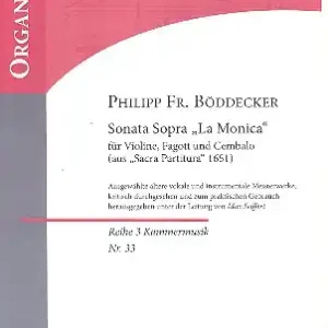 Meistverkauft Sonata sopra La Monica g-Moll für Violine, Fagott und Cembalo