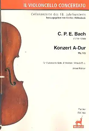 Konzert A-Dur Wq172 für Violoncello solo, 2 Violinen, Viola und Bc Saisonangebot
