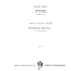 Passacaglia for organ Heißes Angebot