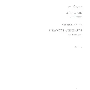 Kracherpreis Strange Landscapes for piano