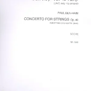 Preiswert Concerto for Strings op.40 for string orchestra