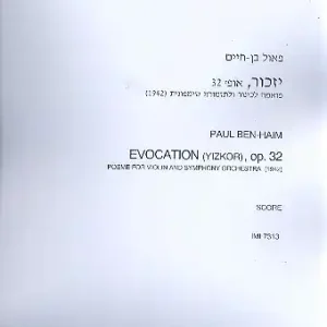 Schnäppchen Evocation op.32 for violin and orchestra