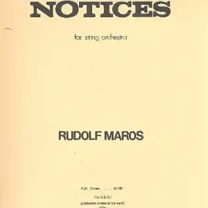 Sonderangebot Notices for string orchestra
