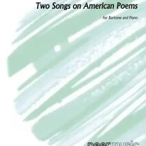 Two Songs on American Poems for baritone and piano Abverkauf