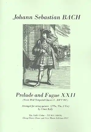 Prelude and Fugue no.22 BWV867 for 2 violins, viola and 2 cellos Kostenfreie Lieferung