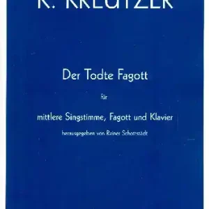Markenware Der Todte Fagott für Bariton, Fagott und Klavier