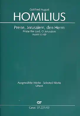 Preise Jerusalem den Herrn HoWVII.169 für Soli, gem Chor und Orchester Expressversand