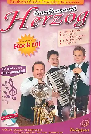 Direkt Vom Hersteller Familienmusik Herzog (+CD) für Steirische Harmonika in Griffschrift