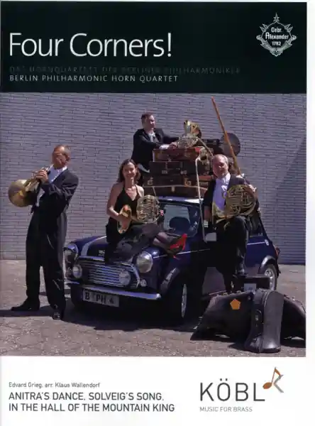 Kracherpreis 3 Stücke aus Peer Gynt Suite Nr.1 op.46 für 4 Hörner