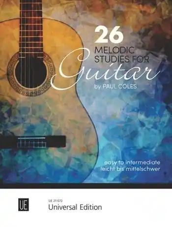 Neue Kollektion 26 melodic Studies für Gitarre