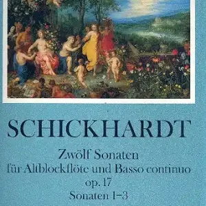 Aktuell 12 Sonaten op.17 Band 1 (Nr.1-3) für Altblockflöte und Bc