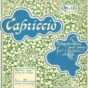 Capriccio op.18 pour violon et piano Beliebt