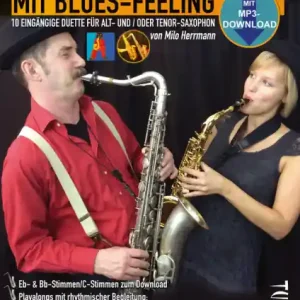 Saxophon-Duette mit Blues-Feeling (+mp3 download) für 2 Saxophone Versand Am Gleichen Tag