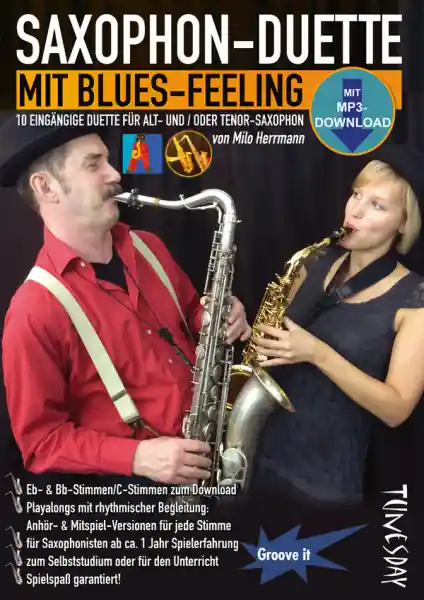 Saxophon-Duette mit Blues-Feeling (+mp3 download) für 2 Saxophone Versand Am Gleichen Tag