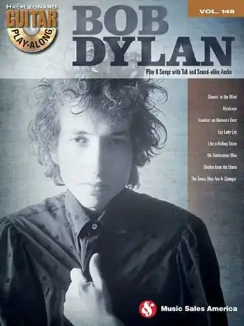 Bob Dylan (+CD): guitar playalong vol.148 songbook vocal/guitar/tab Garantierte Lieferung