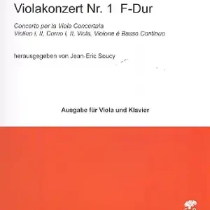 Konzert F-Dur Nr.1 für Viola und Streichorchester für Viola und Klavier Preisreduziert