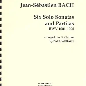 Versand Am Gleichen Tag 6 Sonaten und Partiten BWV1001-BWV1006 für Klarinette