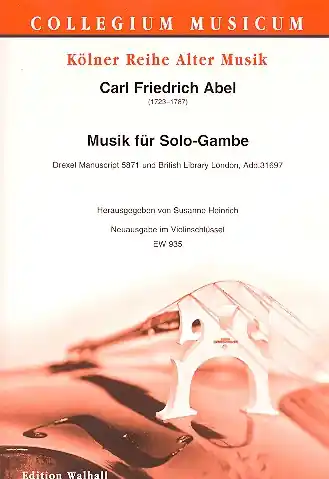 Musik für Solo-Gambe für Viola da gamba Neu Im Sortiment