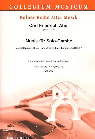 Neuheit Musik für Solo-Gambe für Viola da gamba