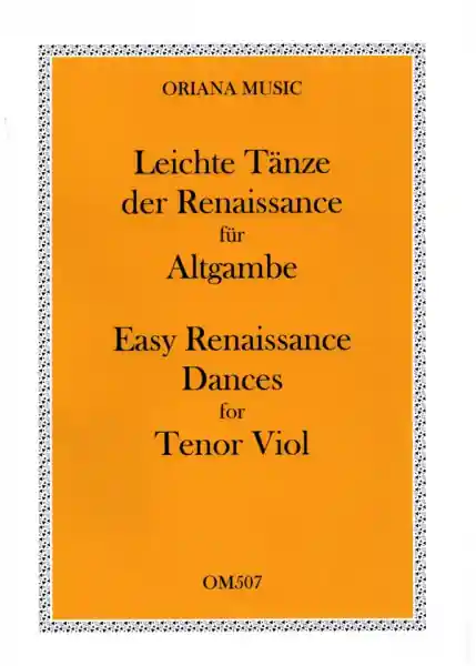 Leichte Tänze der Renaissance für Altgambe und Bassgambe Jetzt Bestellen