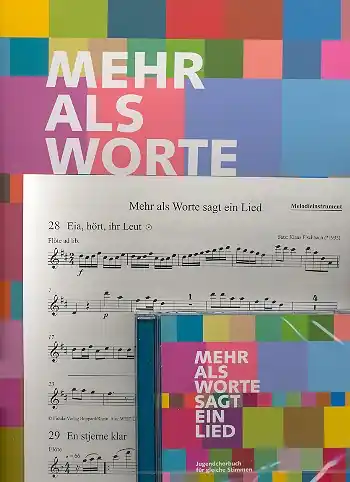 Mehr als Worte sagt ein Lied (+CD) für Jugendchor (z.T. mit Klavier/Orgel) Preiswert