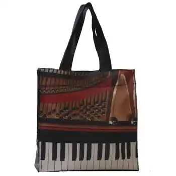Nylon-Tasche mit Boden Klavier 33x33x13 cm (mit Trageschlaufen, Innentasche, Magnetverschluss) Bestseller