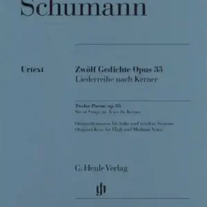 Sonderangebot 12 Gedichte op.35 für Gesang (hoch/mittel) und Klavier