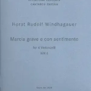 Neuheit Marcia grave e con sentimento WN6 für 4 Violoncelli