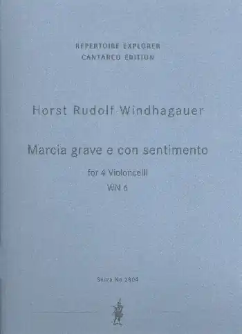 Neuheit Marcia grave e con sentimento WN6 für 4 Violoncelli