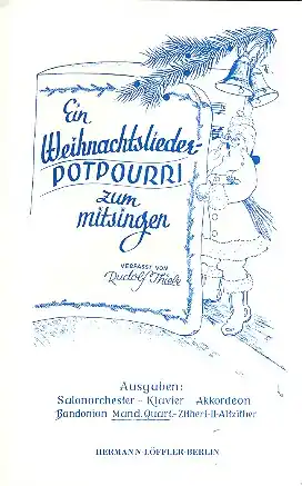 Finale Aktion Ein Weihnachtslieder-Potpourri zum Mitsingen für 4 Mandolinen (Gesang ad lib)