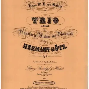 Trio g-Moll op.1 für Violine, Violoncello und Klavier Saisonangebot