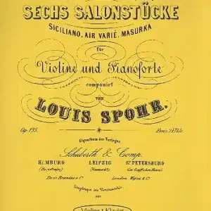 Markenprodukt 6 Salonstücke op. 135 für Violine und Klavier