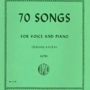 70 Lieder für Gesang (tief) und Klavier Bestpreis
