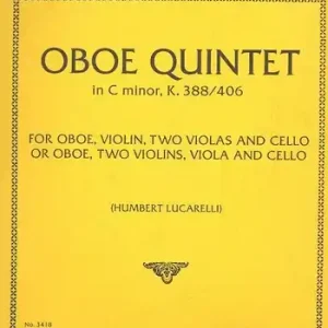Quintet c minor KV 388 (406) for oboe, violin, 2 violas and violoncello Kostenloser Versand