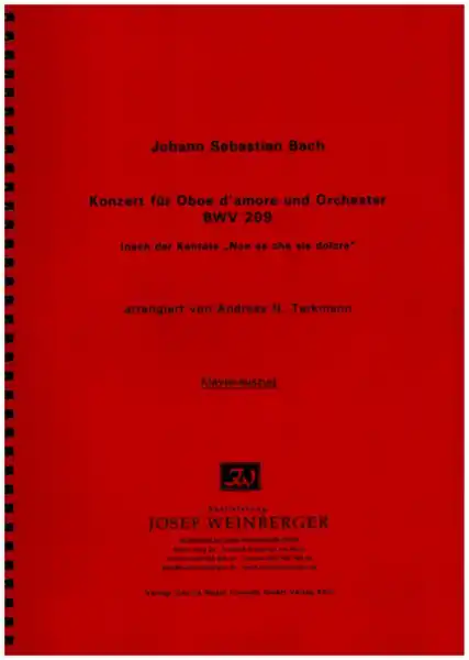 Konzert BWV209 für Oboe d'amore und Orchester Neuheit